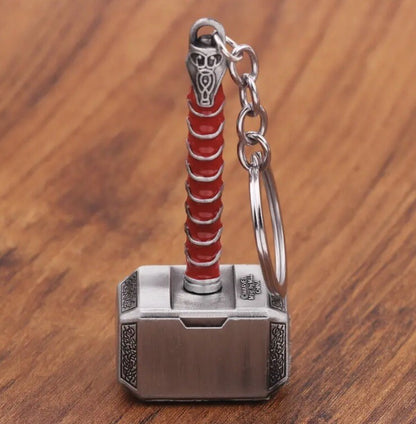Heavy Thor Hammer Shaped Keyring Premium Keychain Gift UK
