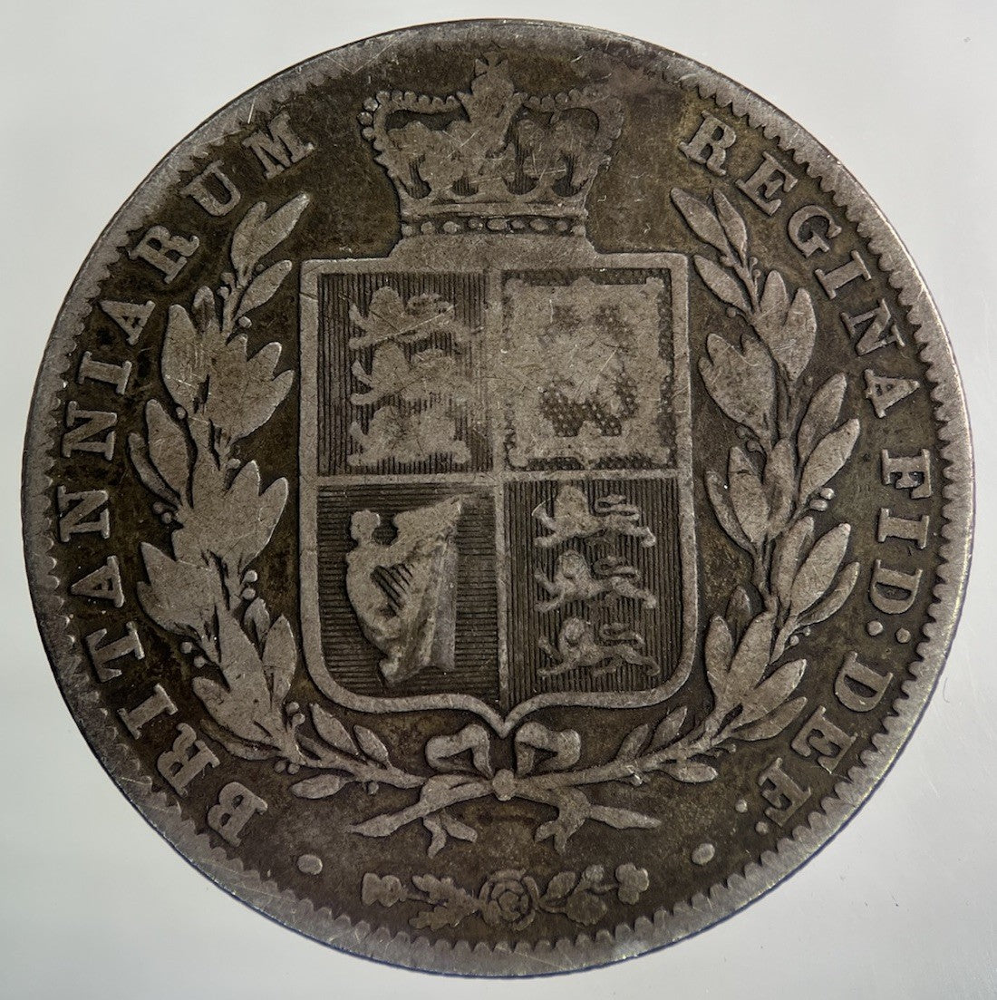 1844 Victoria Half - Crown Silver Coin | Collectable Grade