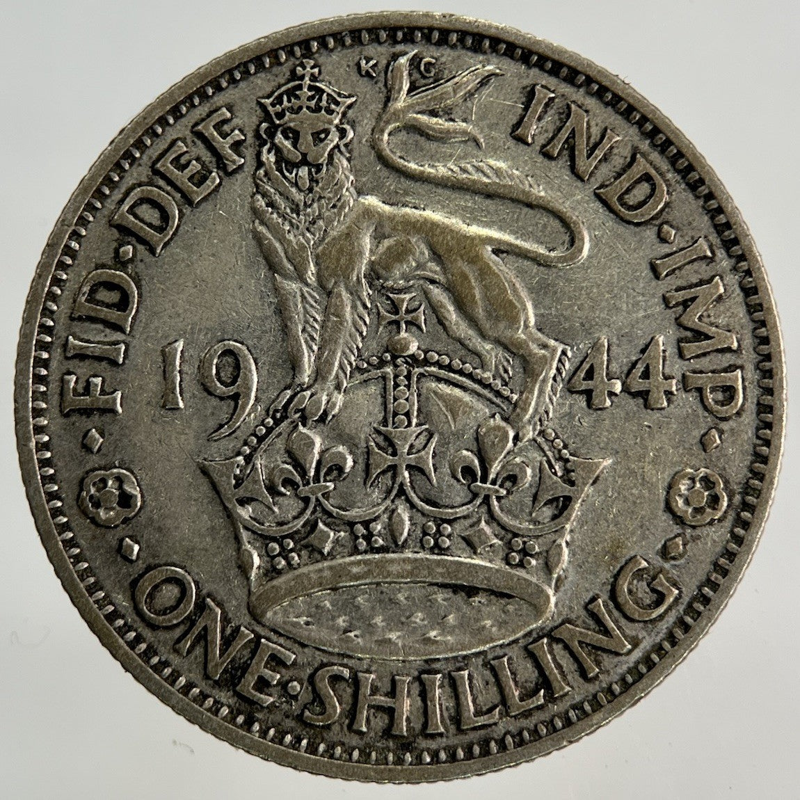 1944 George VI Shilling Silver Coin | Fine Collectable Grade