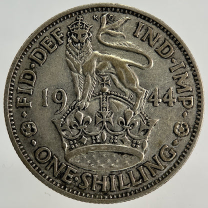 1944 George VI Shilling Silver Coin | Fine Collectable Grade