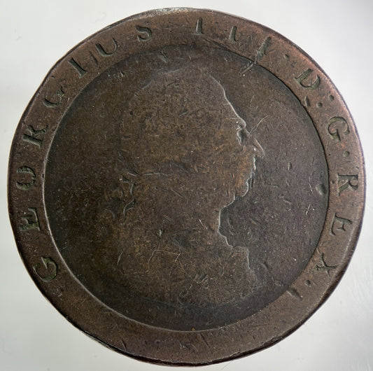 1797 George III 3rd Cartwheel One Penny Coin | Collectable Grade