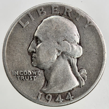 1944 US USA Quarter Dollar Silver Coin | Collectable Grade