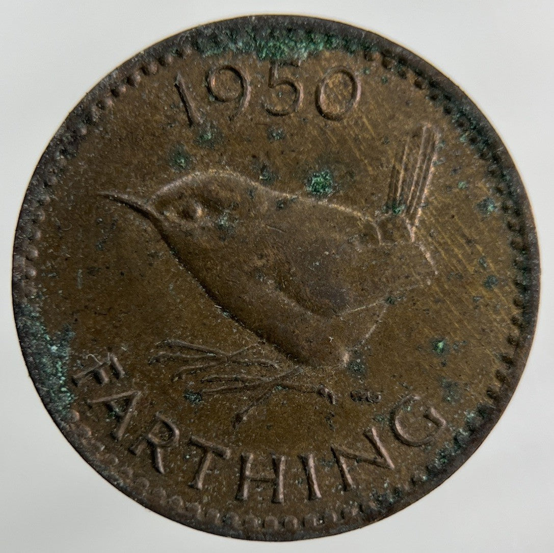 1950 George VI Wren Farthing Coin | Collectable Grade
