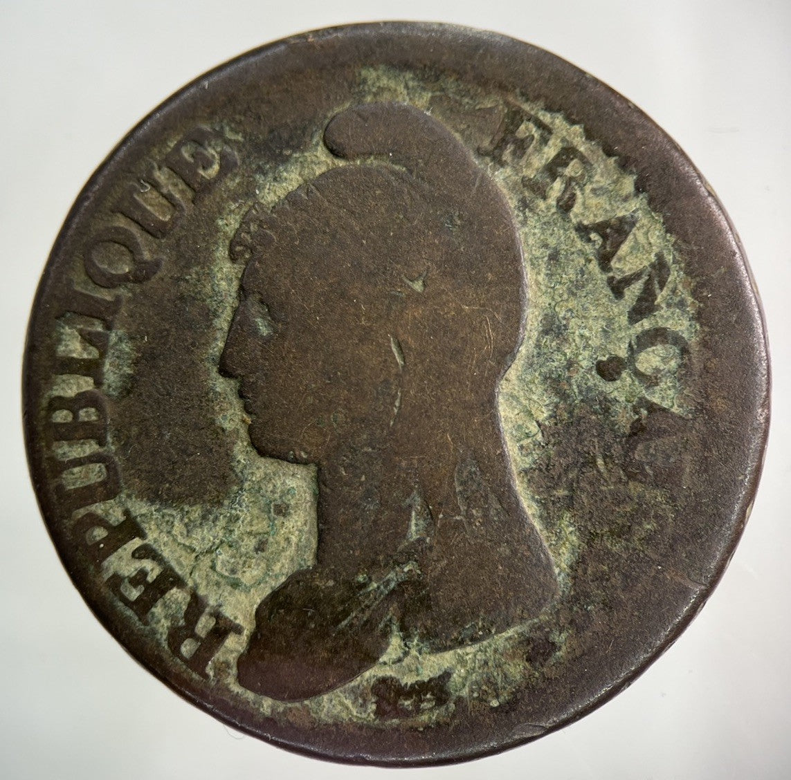 France Un Decime L’an 8 BB Coin | Collectable Grade