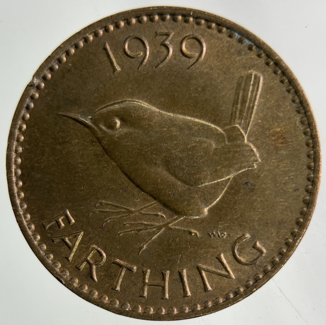 1939 George VI Wren Farthing Coin | Very High Grade