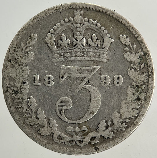 1899 Victoria Threepence Silver Coin | Collectable Grade