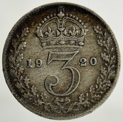 1920 George V Threepence Silver Coin | Fine Collectable Grade