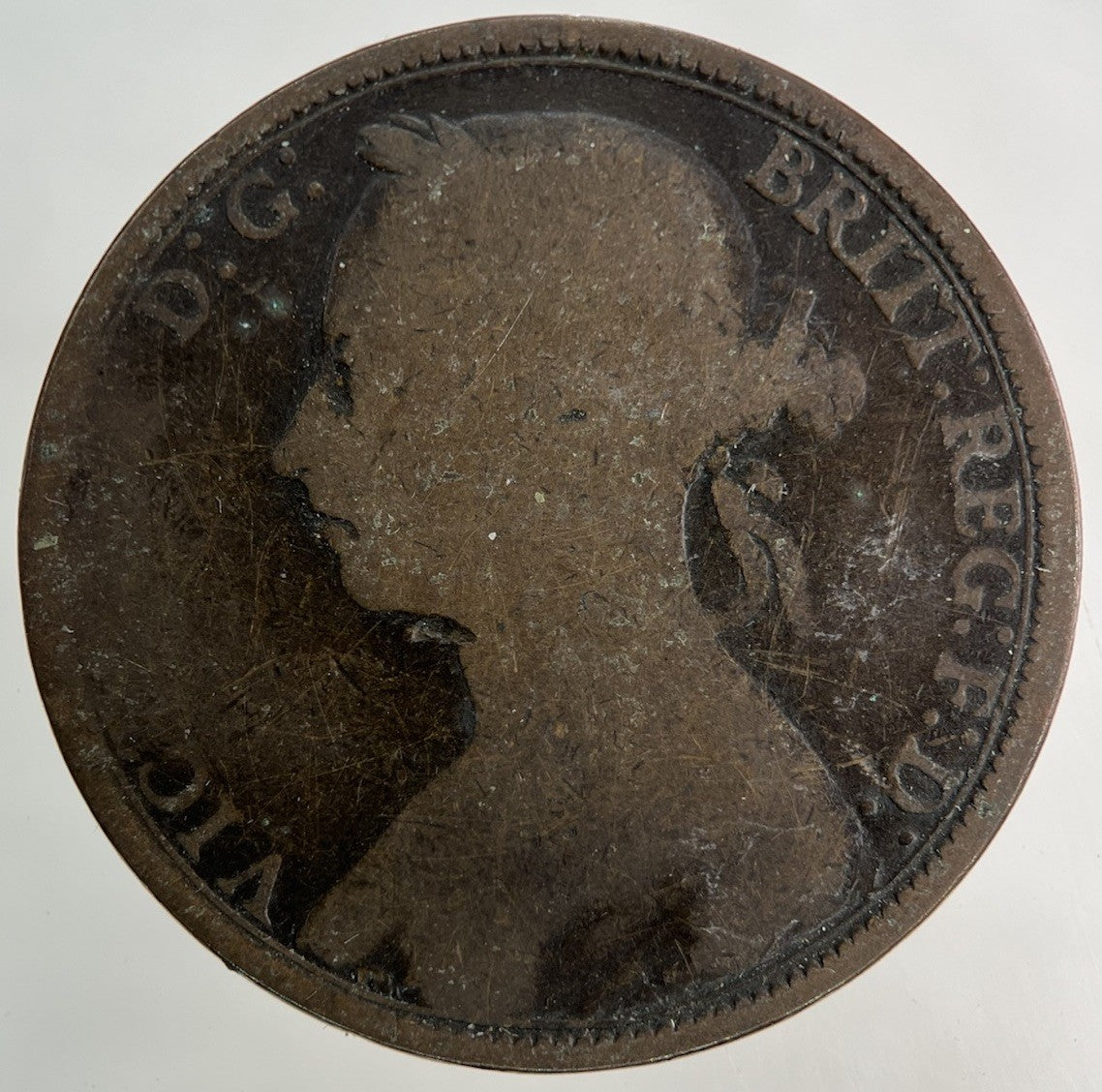 1890 Victoria One Penny Coin | Collectable Grade
