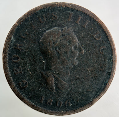 1806 George III 3rd Half - Penny Coin | Collectable Grade