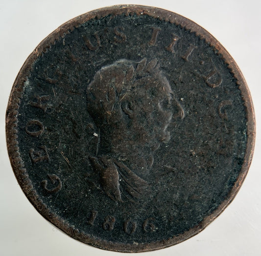 1806 George III 3rd Half - Penny Coin | Collectable Grade