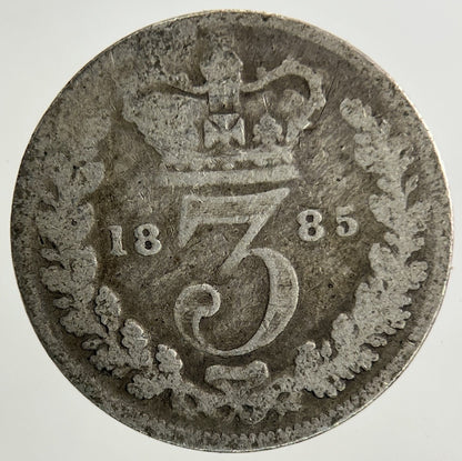 1885 Victoria Threepence Silver Coin | Collectable Grade