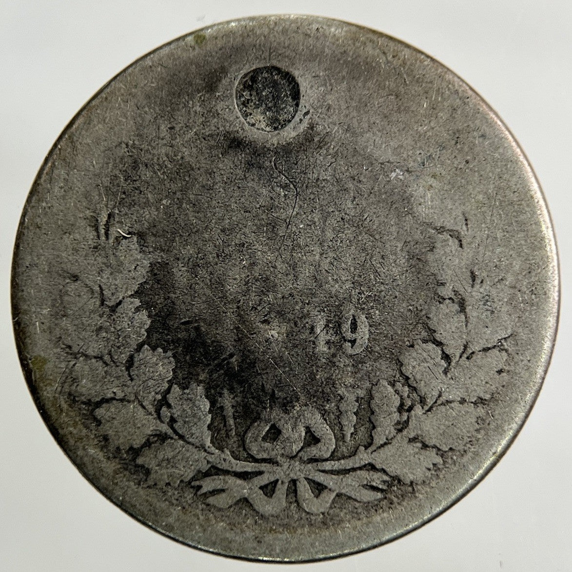 1849 Netherlands 25 Cents Silver Coin | Worn Grade