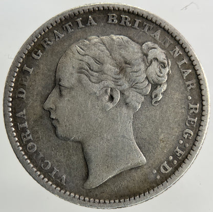 1885 Victoria Shilling Silver Coin | Fine Collectable Grade