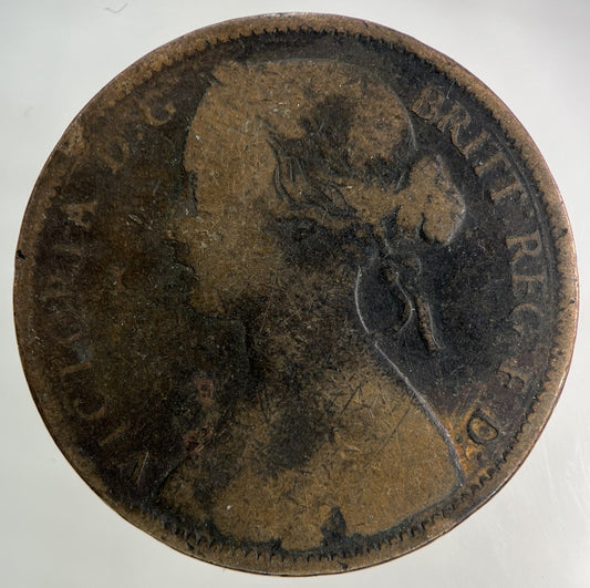 1863 Victoria One Penny Coin | Collectable Grade