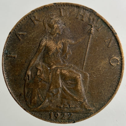 1922 George V Farthing Coin | Collectable Grade