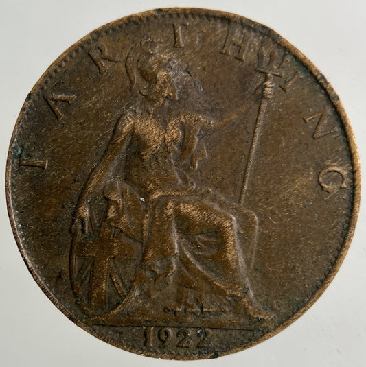 1922 George V Farthing Coin | Collectable Grade