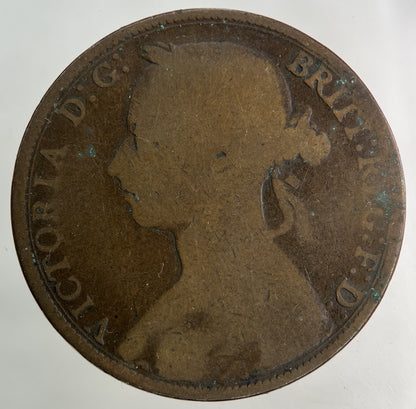 1891 Victoria One Penny Coin | Collectable Grade