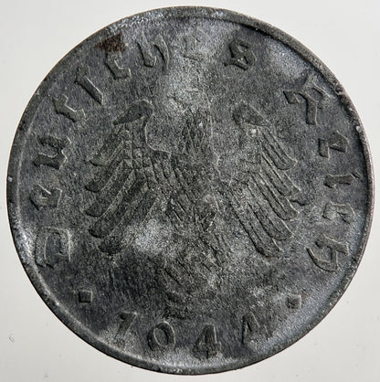 1944 - B Nazi Germany 10 Pfennig Coin | Very High Grade