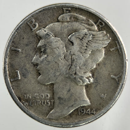 1944 US USA Mercury Dime Silver Coin | Collectable Grade