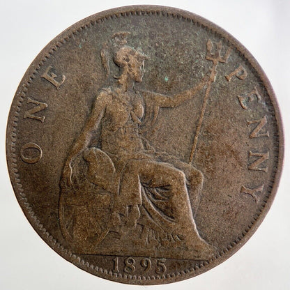 1895 Victoria One Penny Coin | Fine Collectable Grade
