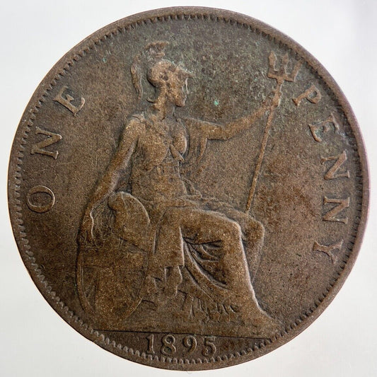 1895 Victoria One Penny Coin | Fine Collectable Grade