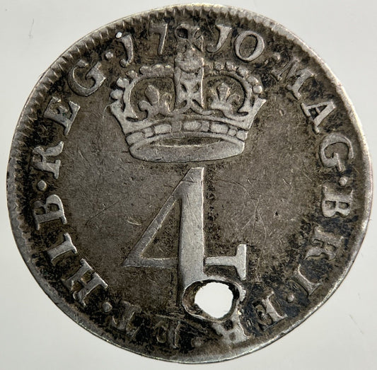 1710 Anne Maundy Four - Pence Silver Coin | Fine Collectable Grade