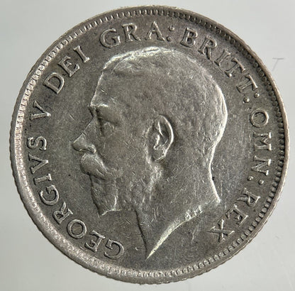 1918 George V Sixpence Silver Coin | Very High Grade