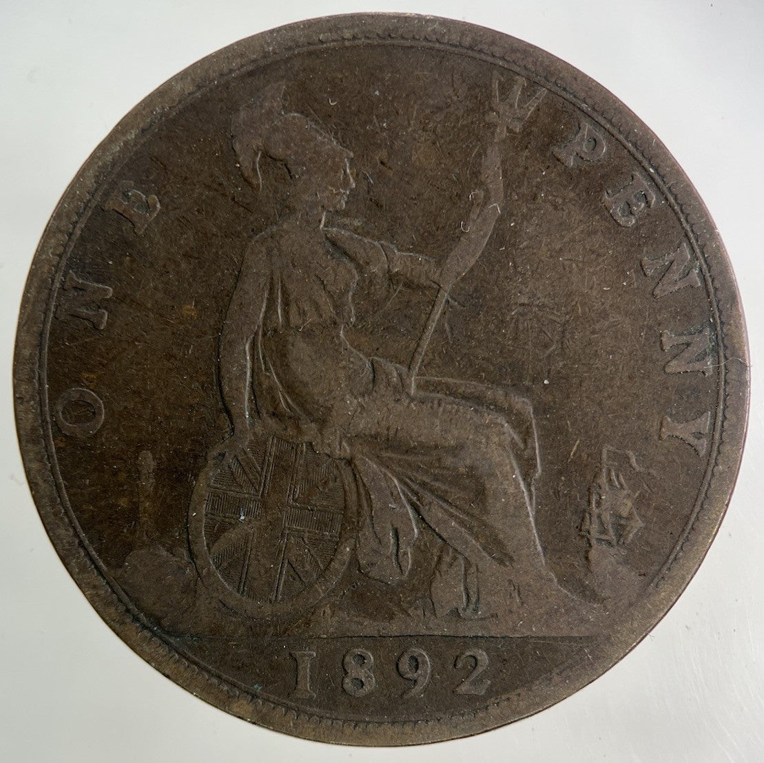 1892 Victoria One Penny Coin | Collectable Grade