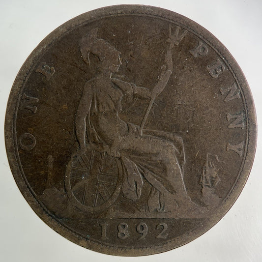 1892 Victoria One Penny Coin | Collectable Grade