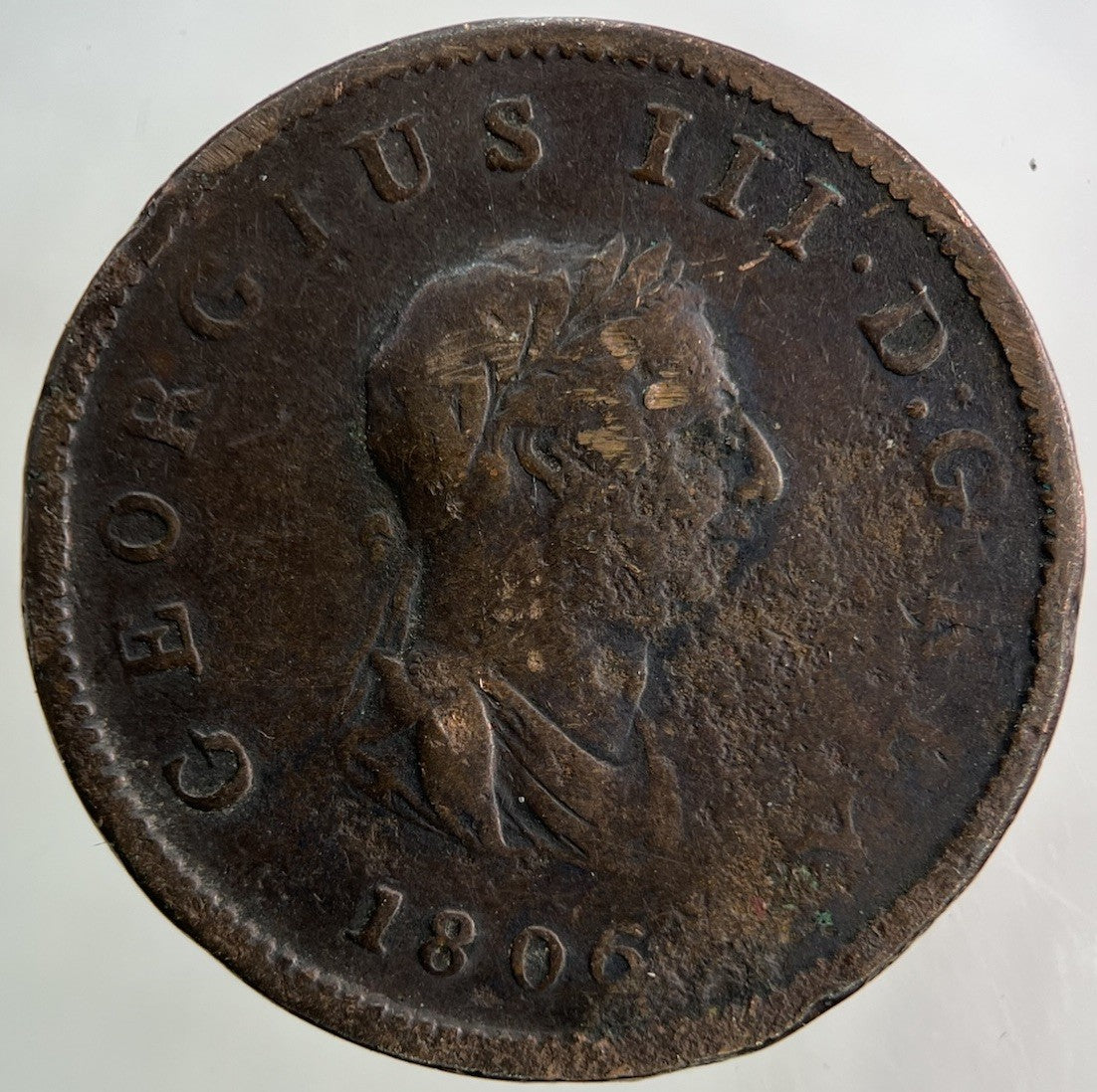 1806 George III 3rd Half - Penny Coin | Collectable Grade