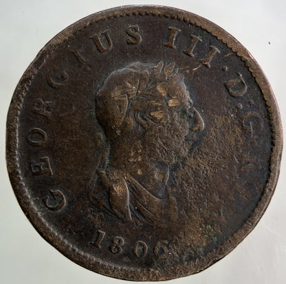 1806 George III 3rd Half - Penny Coin | Collectable Grade