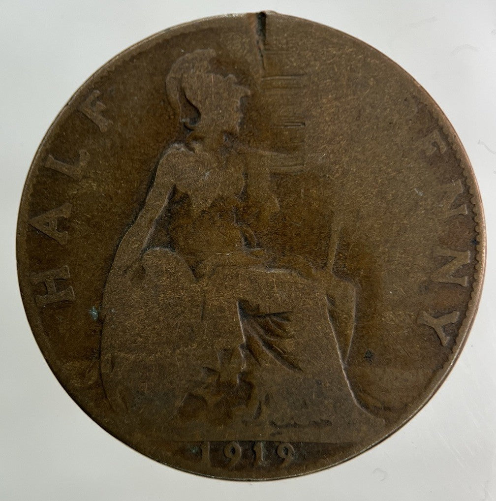 1919 George V Half - Penny Coin | Fair Grade