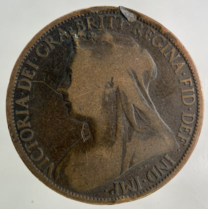 1896 Victoria One Penny Coin | Collectable Grade