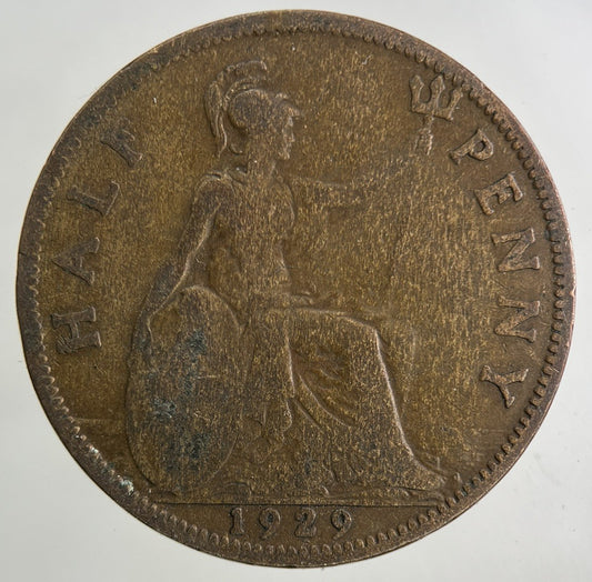 1929 George V Half - Penny Coin | Collectable Grade