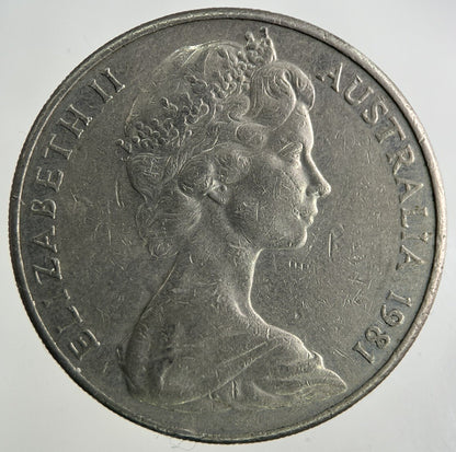1981 Australia 20 Cent Coin | Fine Collectable Grade