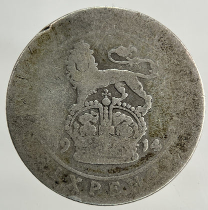 1914 George V Sixpence Silver Coin | Fair Grade