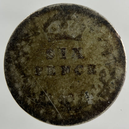 Edward VII Sixpence Silver Coin | Fair Grade