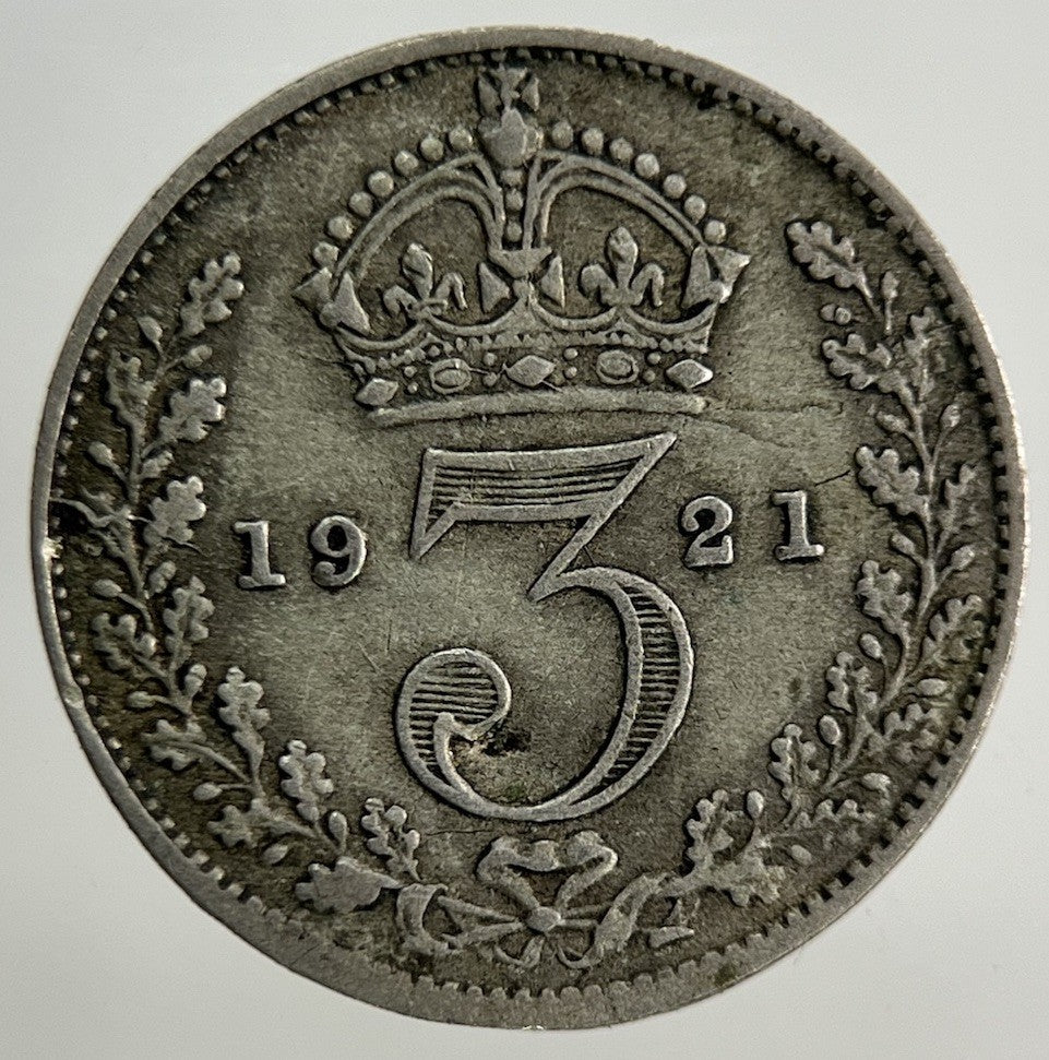 1921 George V Threepence Silver Coin | Fine Collectable Grade