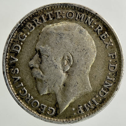 1914 George V Threepence Silver Coin | Fine Collectable Grade