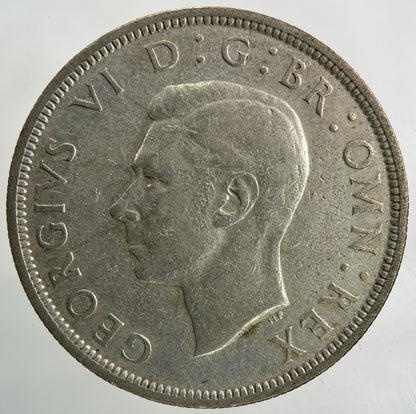 1938 George VI Half - Crown Silver Coin | Fine Collectable Grade