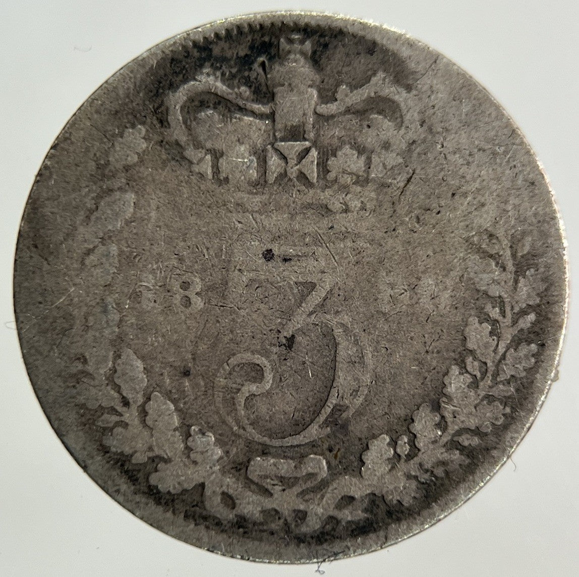 1886 Victoria Threepence Silver Coin | Fair Grade