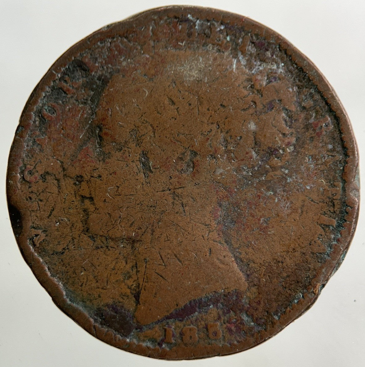 1853 Victoria Farthing Coin | Fair Grade