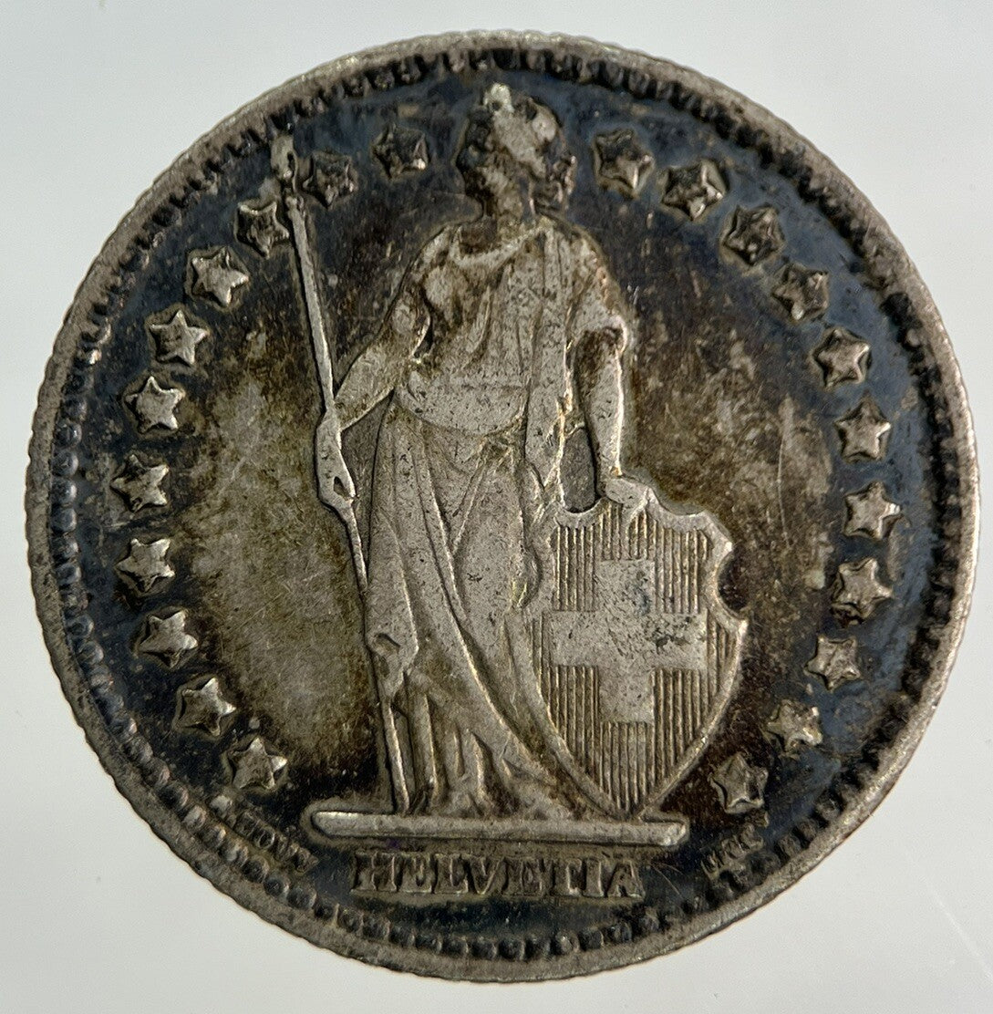 1916 Switzerland Swiss 1 Franc Silver Coin | Fine Collectable Grade