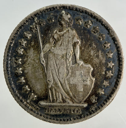 1916 Switzerland Swiss 1 Franc Silver Coin | Fine Collectable Grade