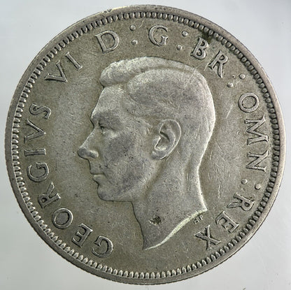 1944 George VI Half - Crown Silver Coin | Fine Collectable Grade