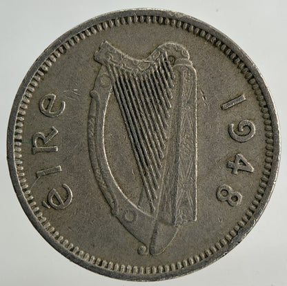 1948 Irish Threepence Coin | Fine Collectable Grade