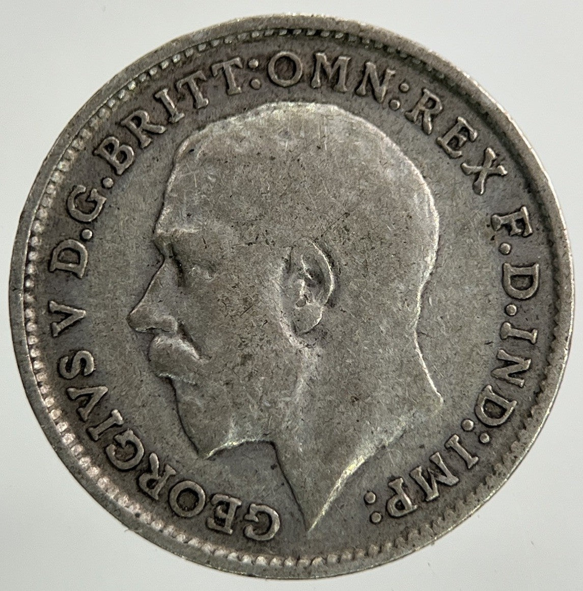 1914 George V Threepence Silver Coin | Fine Collectable Grade