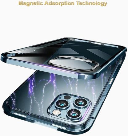 iPhone 11 PRO Gold 360 Magnetic Tempered Glass Protective Case