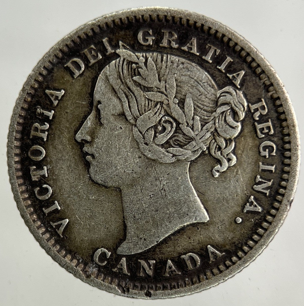 1898 Canada 10 Cents Silver Coin | Fine Collectable Grade