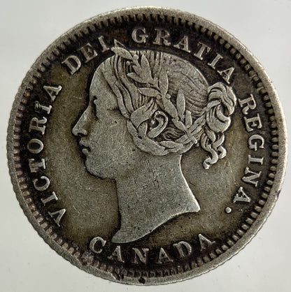 1898 Canada 10 Cents Silver Coin | Fine Collectable Grade